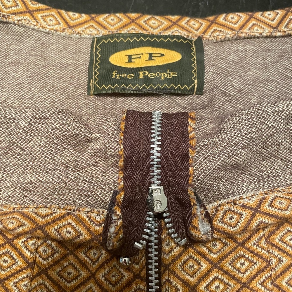 RARE Vintage MCM Free People Zip Front Skirt from Early ‘90s When Made in USA - Picture 3 of 8